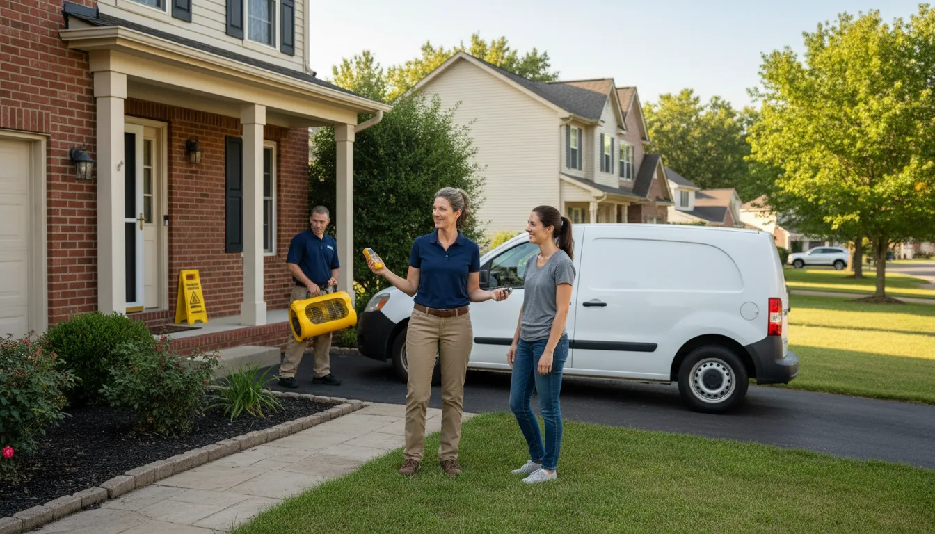 Water restoration image for Dehumidification And Cleanup Services in Pineville, WV